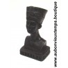 BUSTE DEESSE EGYPTIENNE NEFERTITI en ROCHE BASALTIQUE 