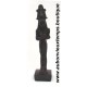 FIGURINE DIEU EGYPTIEN AKHENATON en ROCHE BASALTIQUE 