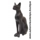 STATUETTE DEESSE EGYPTIENNE BASTET en ROCHE BASALTIQUE