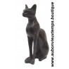 STATUETTE DEESSE EGYPTIENNE BASTET en ROCHE BASALTIQUE