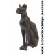 STATUETTE DEESSE EGYPTIENNE BASTET en ROCHE BASALTIQUE