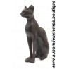 STATUETTE DEESSE EGYPTIENNE BASTET en ROCHE BASALTIQUE