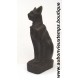 STATUETTE DEESSE EGYPTIENNE BASTET en ROCHE BASALTIQUE