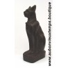 STATUETTE DEESSE EGYPTIENNE BASTET en ROCHE BASALTIQUE