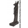 STATUETTE DIEU EGYPTIEN ANUBIS en ROCHE BASALTIQUE