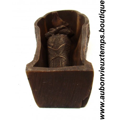 STATUETTE et SARCOPHAGE DIEU EGYPTIEN ANUBIS 