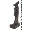 STATUETTE DIEU EGYPTIEN ANUBIS en ROCHE BASALTIQUE