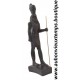 STATUETTE DIEU EGYPTIEN HORUS en ROCHE BASALTIQUE