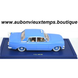 TINTIN EN VOITURE FORD ZEPHYR MK III 1960 TAXI BLEU ILE NOIRE