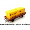 JOUEF 1/87 WAGON PLAT Joh 104568 - PORTE CONTENEURS BAILLY Réf : 6452