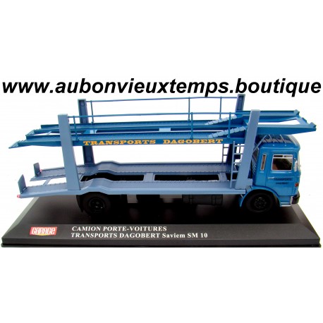 IXO 1/43 SAVIEM SM 10 - CAMION PORTE VOITURES - TRANSPORT DAGOBERT