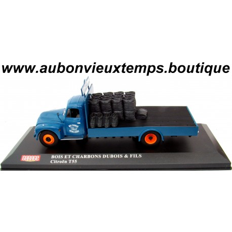 IXO 1/43 CITROEN T 55 - CAMION PLATEAU - BOIS et CHARBONS - DUBOIS et FILS