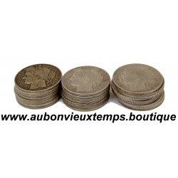 LOT DE 25 MONNAIES ARGENT 1 FRANC CERES