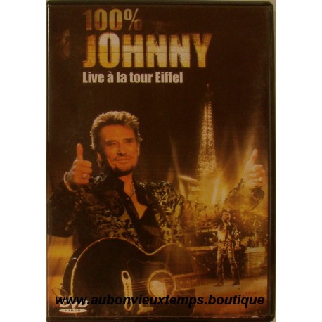 VHS 100 % JOHNNY HALLYDAY LIVE A LA TOUR EIFFEL 2000 UNIVERSAL 32 TITRES