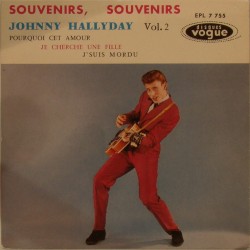 CD N°2 SOUVENIRS SOUVENIRS - VOGUE EPL 7755 - JUIN 1960 - JOHNNY HALLYDAY