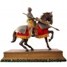 CHEVALIER MEDIEVAL avec CHEVAL en ARMURES