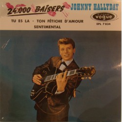 CD N° 7 24000 BAISERS - VOGUE EPL 7834 - MARS 1961 - JOHNNY HALLYDAY