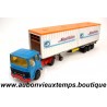 MAJORETTE 3000 1/60 SAVIEM PS30 avec REMORQUE PORTE CONTAINER SUPERTRANS Réf : 3042