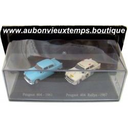 ATLAS 1/87 PEUGEOT 404 1961 et PEUGEOT 404 RALLYE 1967 Réf : 6456/202
