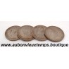 LOT 4 MONNAIES de 5 PESETAS Argent 900 ‰ - ESPAGNE