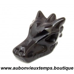 TETE de DRAGON en PIERRE NATURELLE : ONYX
