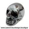 TETE de MORT en PIERRE NATURELLE : HEMATITE