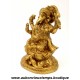 DIEU HINDOU GANESH en LAITON DORE
