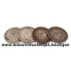LOT 4 MONNAIES de 5 FRANCS Argent 900 ‰ - FRANCE