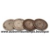 LOT 4 MONNAIES de 5 FRANCS Argent 900 ‰ - FRANCE