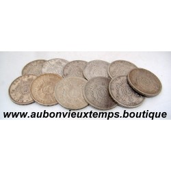 LOT 11 MONNAIES de 5 FRANCS Argent 900 ‰ - FRANCE
