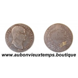 5 FRANCS Argent 900 ‰ AN 12 A BONAPARTE - PREMIER CONSUL