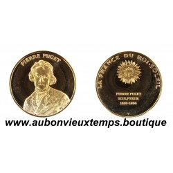 MEDAILLE en VERMEIL BE - PUGET - La FRANCE du ROI SOLEIL