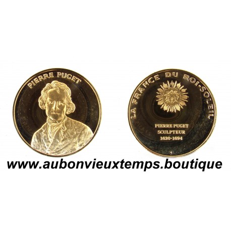 MEDAILLE en VERMEIL BE - PUGET - La FRANCE du ROI SOLEIL