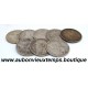 LOT 8 MONNAIES de 1 FRANC Argent 835 ‰ - BELGIQUE