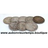 LOT 8 MONNAIES de 1 FRANC Argent 835 ‰ - BELGIQUE