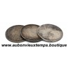LOT 3 MONNAIES de 20 FRANCS Argent 835 ‰ - BELGIQUE