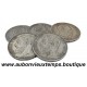 LOT 5 MONNAIES de 5 FRANCS et 5 LIRES Argent 900 ‰ BELGIQUE et ITALIE