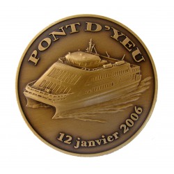 MEDAILLE en BRONZE le PONT d'YEU - ILE d'YEU 2006
