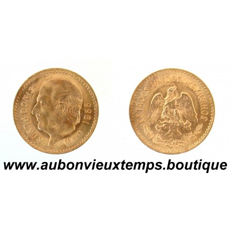 5 PESOS Or 900‰ 1955 M MIGUEL HIDALGO y COSTILLA - MEXIQUE