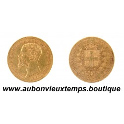20 LIRE Or 900‰ 1860 P VICTORIUS EMMANUEL II - SARDAIGNE