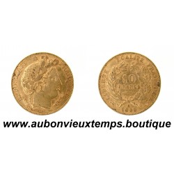 10 FRANCS Or 900‰ 1899 A CERES