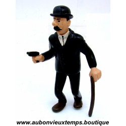 FIGURINE DUPONT avec un PISTOLET - HERGE PLASTOY TINTIN 1994