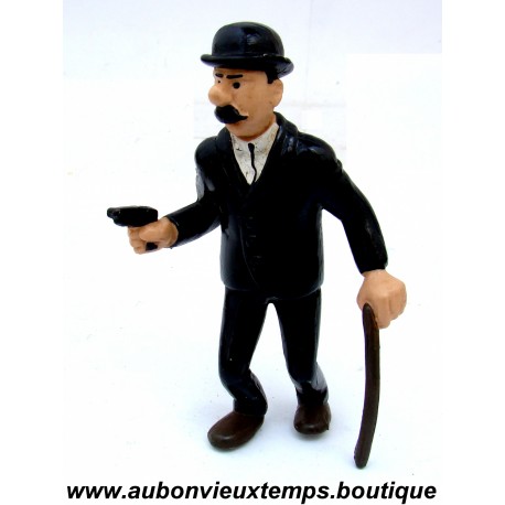 FIGURINE DUPONT avec un PISTOLET - HERGE PLASTOY TINTIN 1994