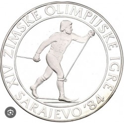 500 DINARA Argent 925‰ 1984 J.O. SARAJEVO - YOUGOSLAVIE