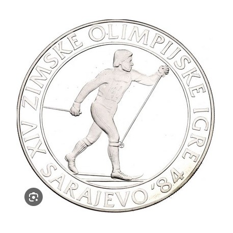 500 DINARA Argent 925‰ 1984 J.O. SARAJEVO - YOUGOSLAVIE