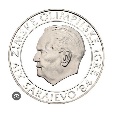 250 DINARA Argent 925‰ BE 1984 J.O. SARAJEVO - YOUGOSLAVIE