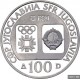 100 DINARA Argent 925‰ BE 1984 J.O. SARAJEVO - YOUGOSLAVIE
