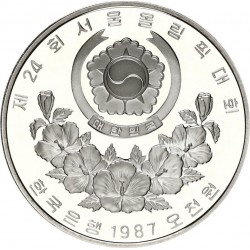 5000 WON Argent 925‰ BE 1987 J.O. SEOUL - COREE du SUD