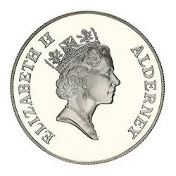 TWO POUNDS Argent 925‰ 1997 ELIZABETH II - CONSERVATION de la NATURE - ALDERNEY