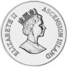 50 PENCE Argent 925‰ 1998 ELIZABETH II - CONSERVATION de la NATURE - ASCENSION ISLAND